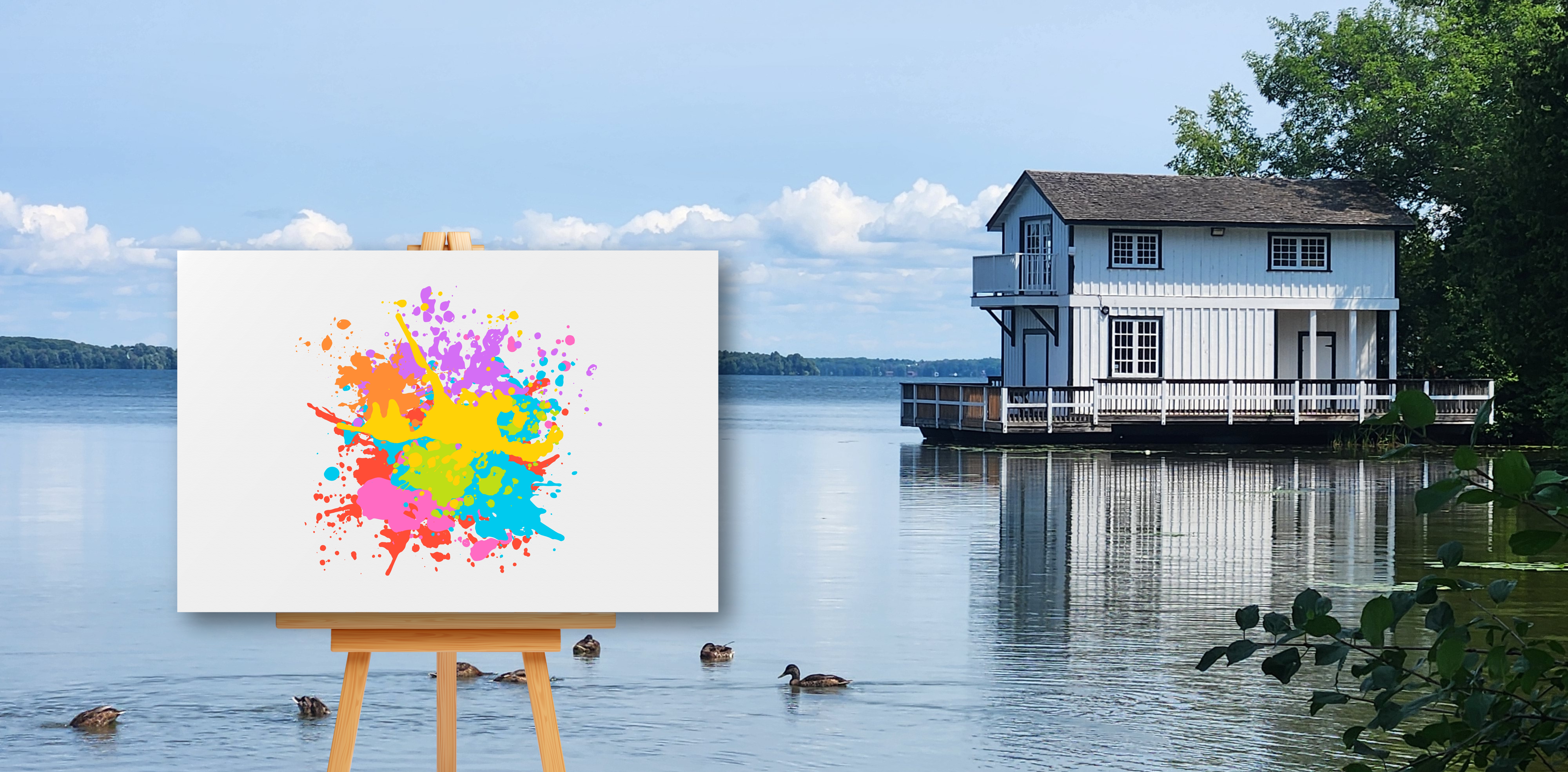 Paint by the Lake Banner